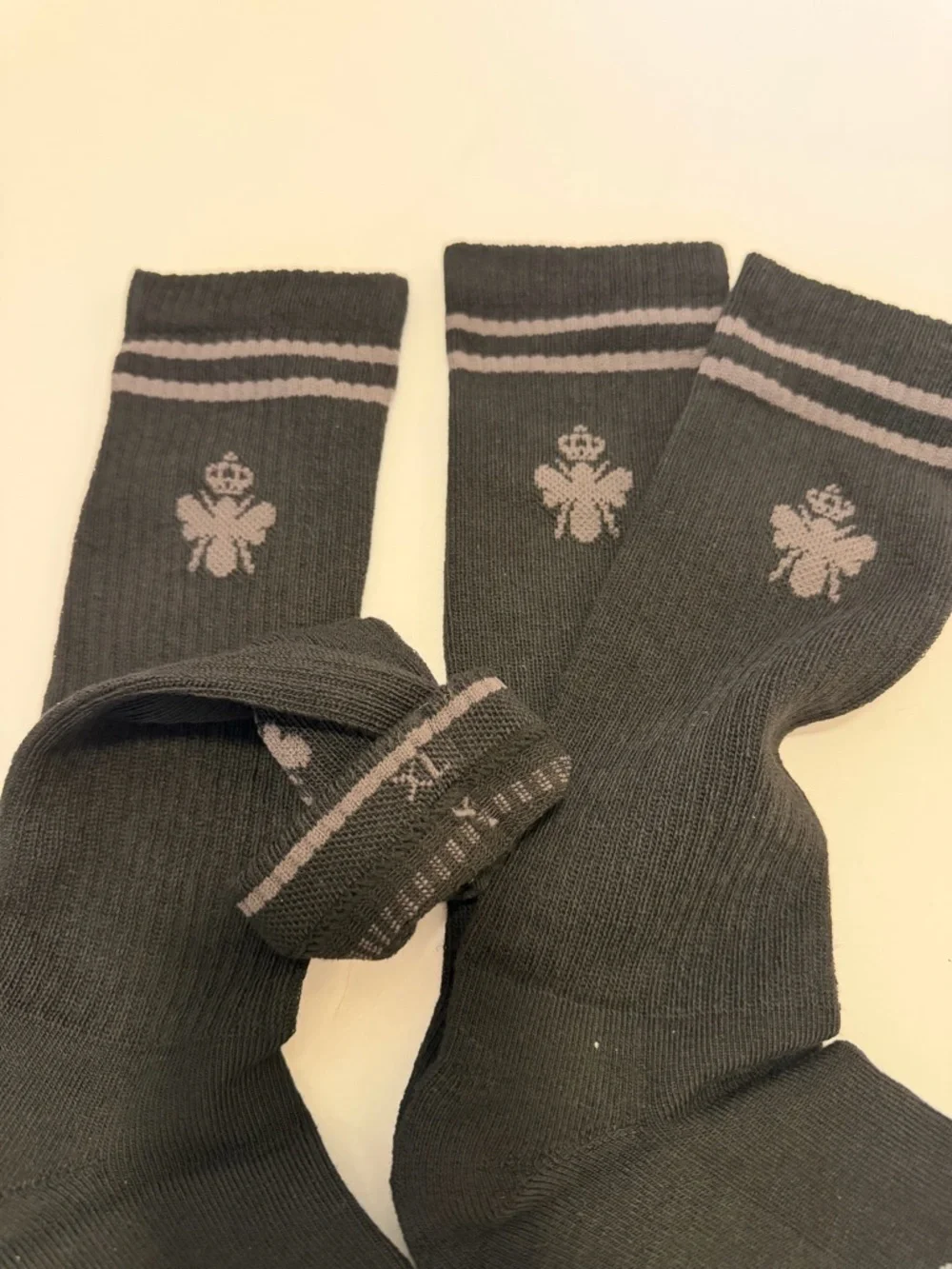 2 Pairs Bombas Men’s Calf Socks, X-Large Black Bee Honeycomb